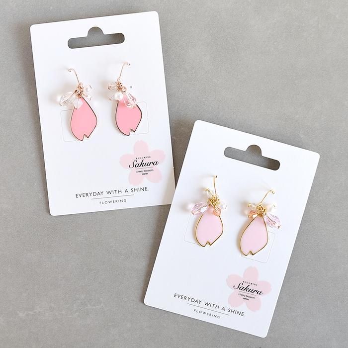 ピアス 桜の花びら パーツ フラワーリングオンラインストア Flowering ピアス 桜の花びら パーツ フラワーリングオンラインストア Flowering