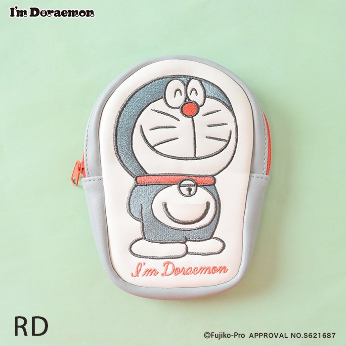 完売 FLOWERING I'm イエロー ダイカットポーチ Doraemon フラワーリング DR-G0030-YE バッグ