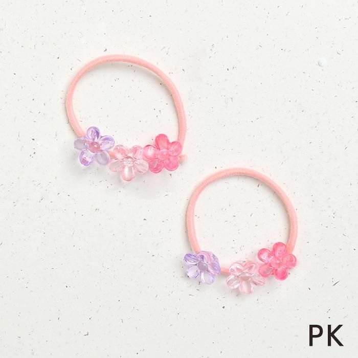 キッズ ベビー ヘアゴム 3点セット♡ ころころキャンディ&フラワーヘアゴム キッズ ベビー ヘアゴム 3点セット♡ ころころキャンディ