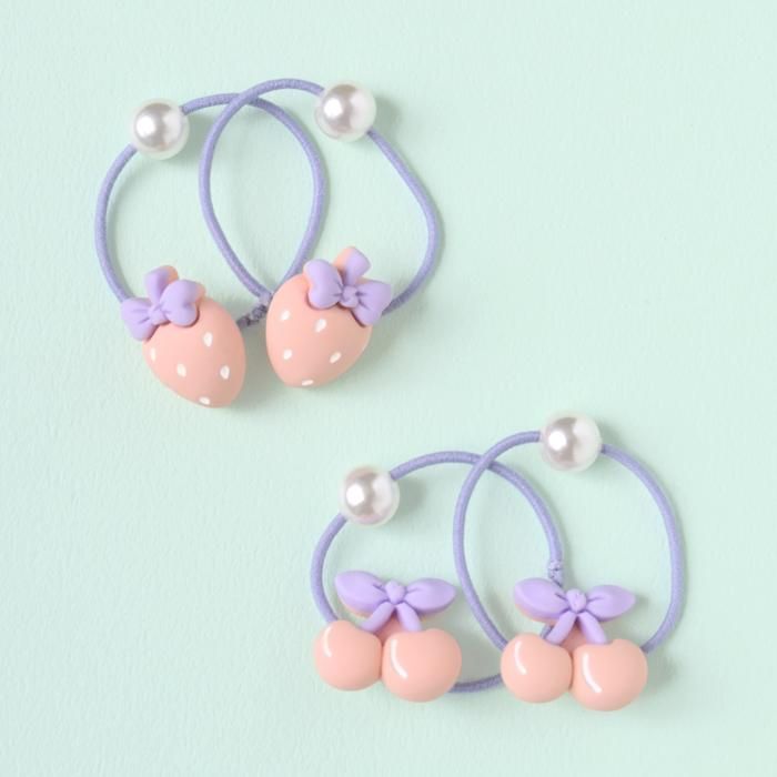 Heartシリーズ♡ベビーヘアクリップ　ヘアゴム　ハンドメイド商品 Heartシリーズ♡ベビーヘアクリップヘアゴムハンドメイド商品