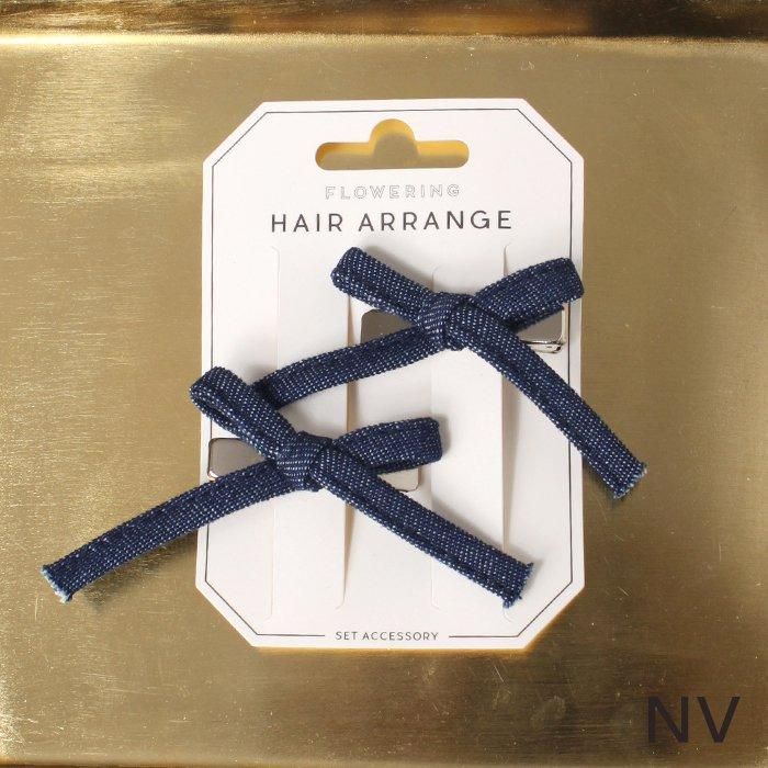 お揃いリボン【1114】 デニムリボン｜クリップピン｜フラワーリングオンラインストア