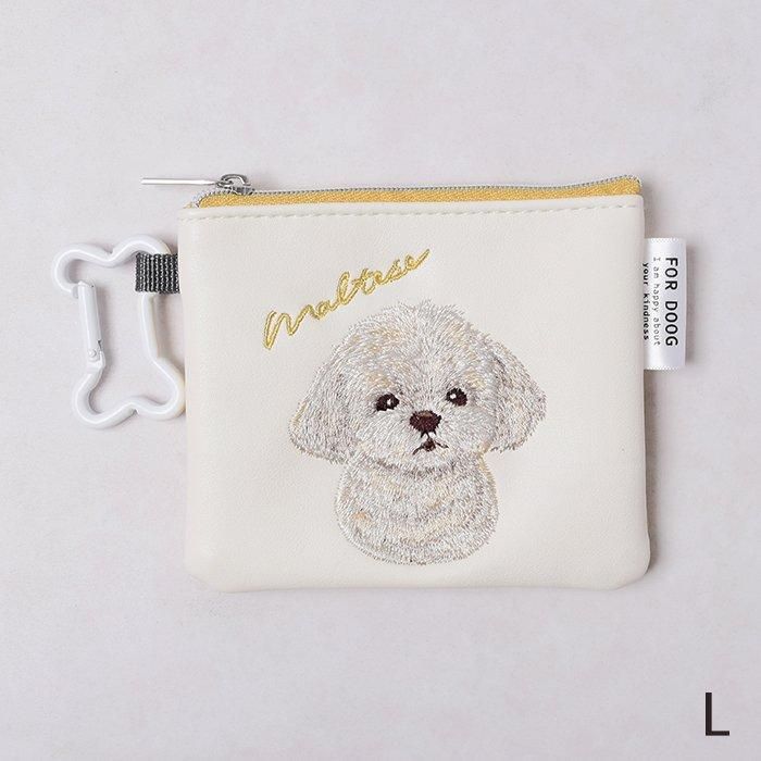 PRADA 犬刺繍ポーチ PRADA 犬刺繍ポーチ