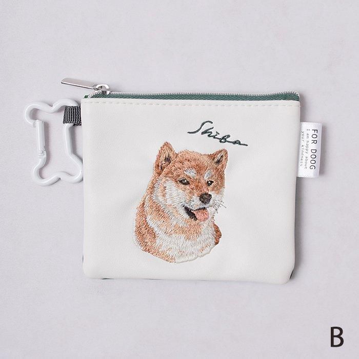 フラットポーチ♡わんこ&にゃんこ アニマルドネーション チャリティプロジェクト商品】DOG CHARITY