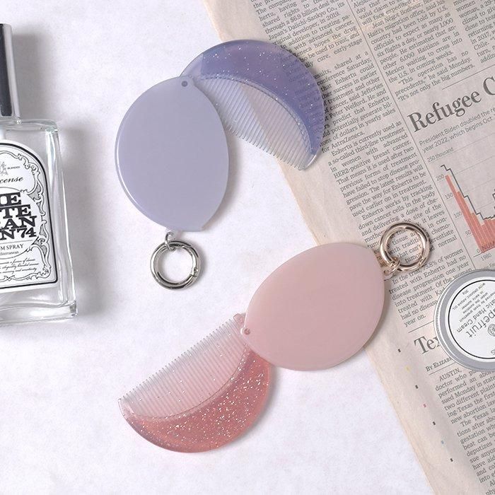 半月型ラメ｜PLUS FOR me｜ヘアコーム｜フラワーリング