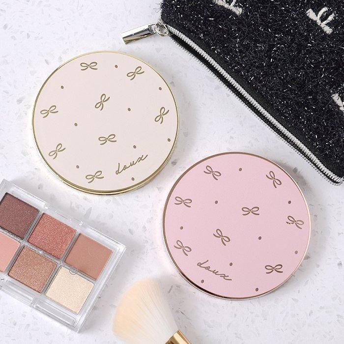 ミニリボン｜PLUS FOR me｜コンパクトミラー｜フラワーリング