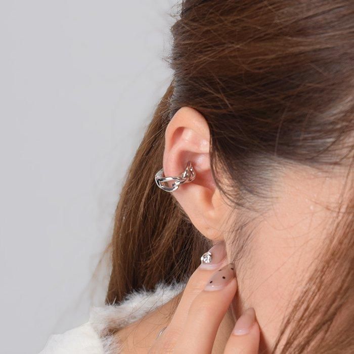 チェーンモチーフ｜クリップイヤーカフ｜フラワーリング