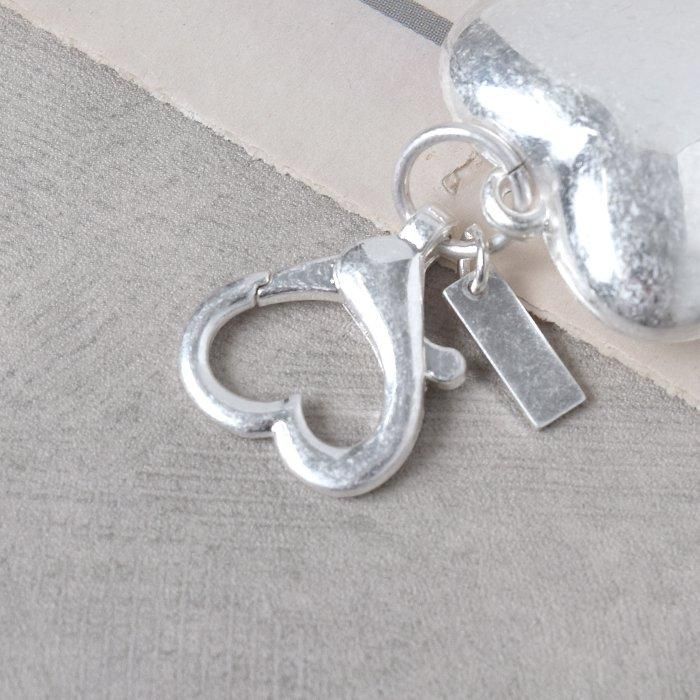 heart　秋色マルチストーン　ロング14kgfチャーム TALISMANIC BLUE CITRINE(11月誕生石) CHARM(2JC0094)K10