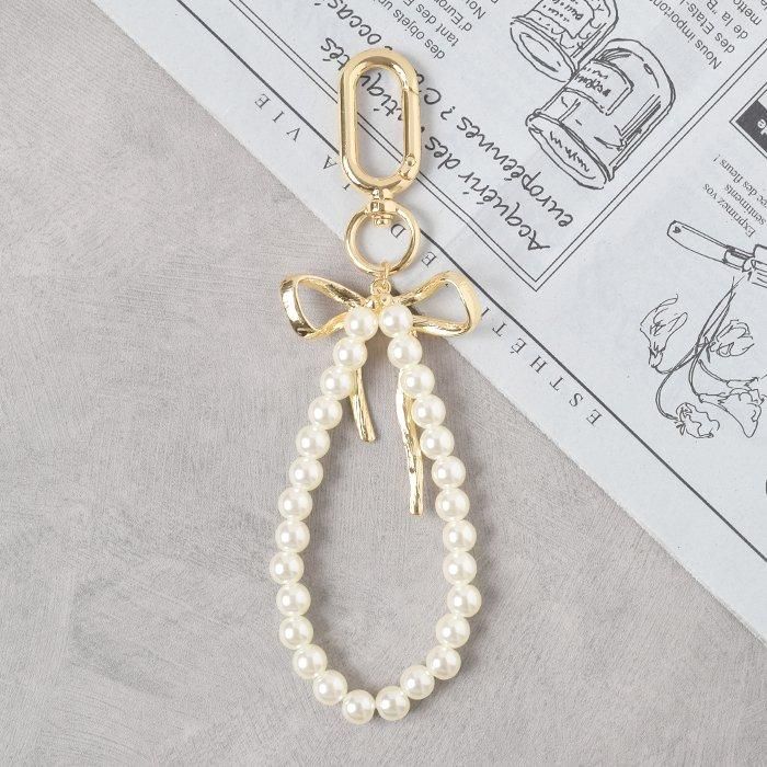 パールビーズ×メタルリボン｜チャーム｜フラワーリングオンラインストア