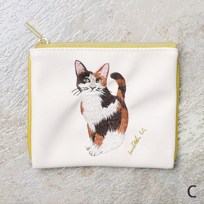 てぃんくる様♥️オーダーページ　持ち手付きポーチ♥️フラットポーチ てぃんくる様♥️オーダーページ② 猫耳女の子 持ち手付き