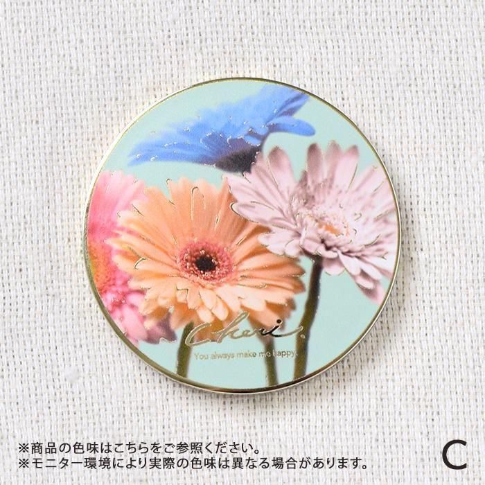 Orla Kiely フラワーパターン ミラー新品未使用 PLUS FOR me】等倍鏡 拡大鏡 2面ミラー/コンパクトミラー（手鏡/メイク