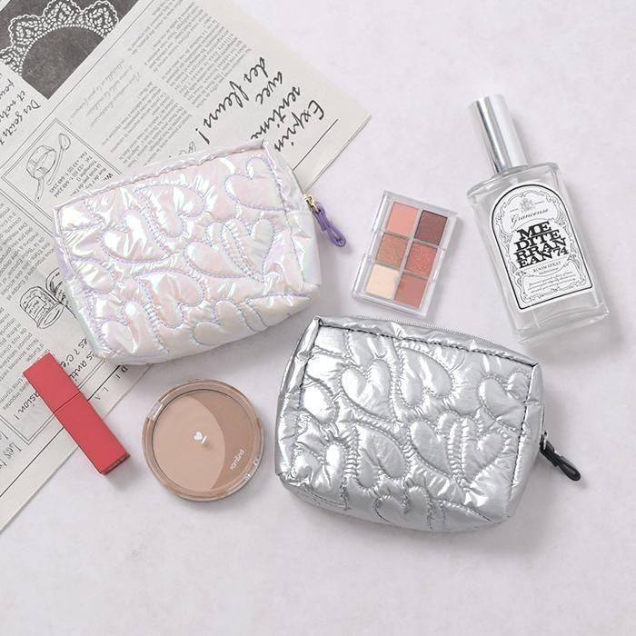 【STAND OIL】Heart Quilting Pouch ハートキルティングポーチ STAND OIL】Heart Quilting Pouch ハートキルティングポーチ