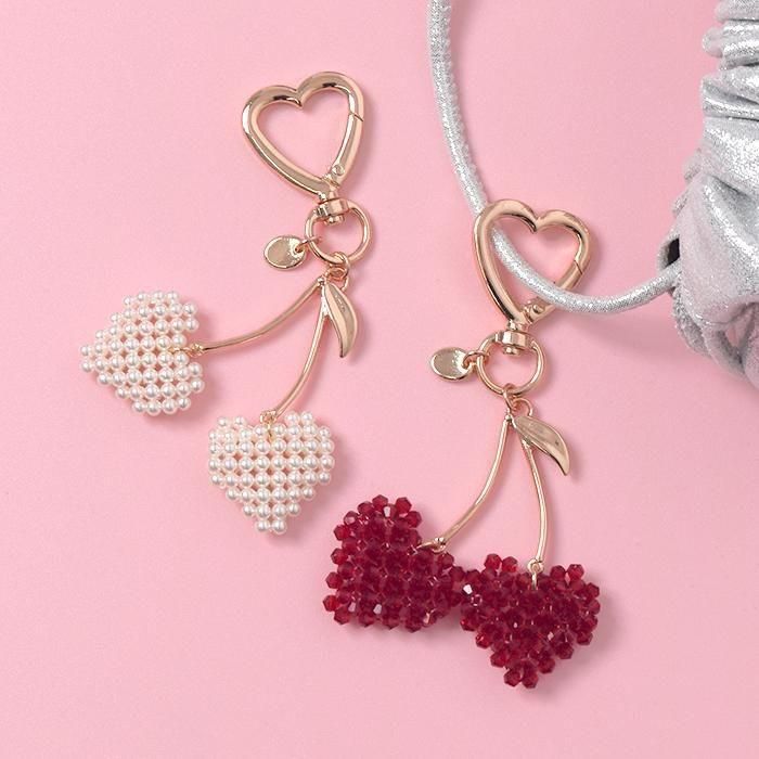 ハート×チェリー｜チャーム｜フラワーリングオンラインストア