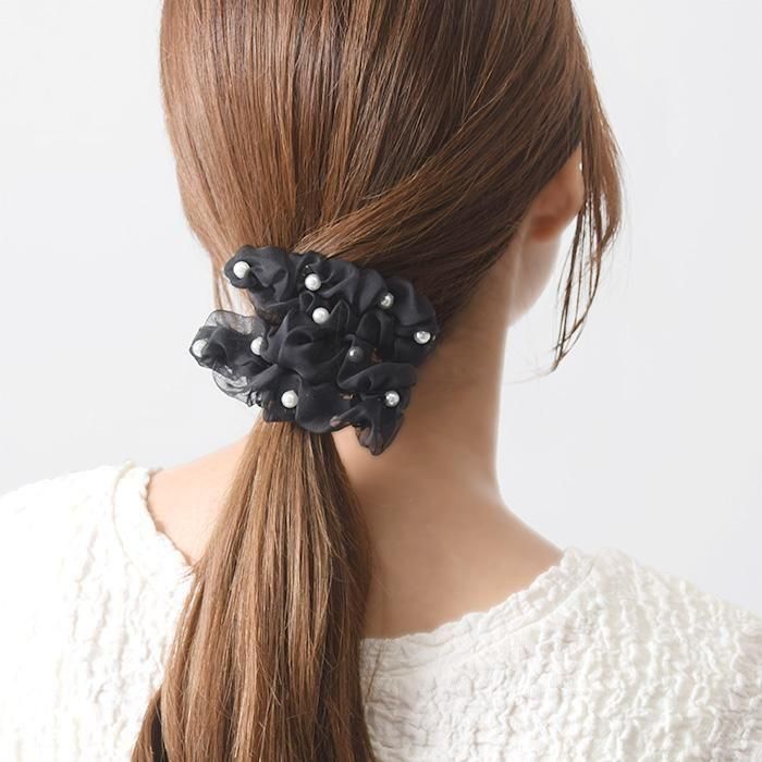 aisusuki❤︎ A-90ꕥアメリカンフラワーとベルベットリボンの髪飾り アメリカンフラワー 椿 ヘッドドレス ヘアアクセサリー 髪飾り