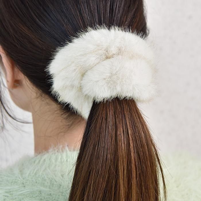 ふわふわファー｜シュシュ｜フラワーリングオンラインストア