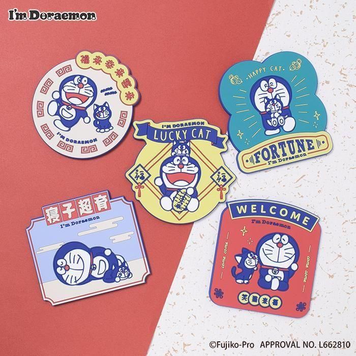 ドラえもん マグネット2点セット ビッグラバーマグネット（ブラインド）｜アイムドラえもん｜フラワー