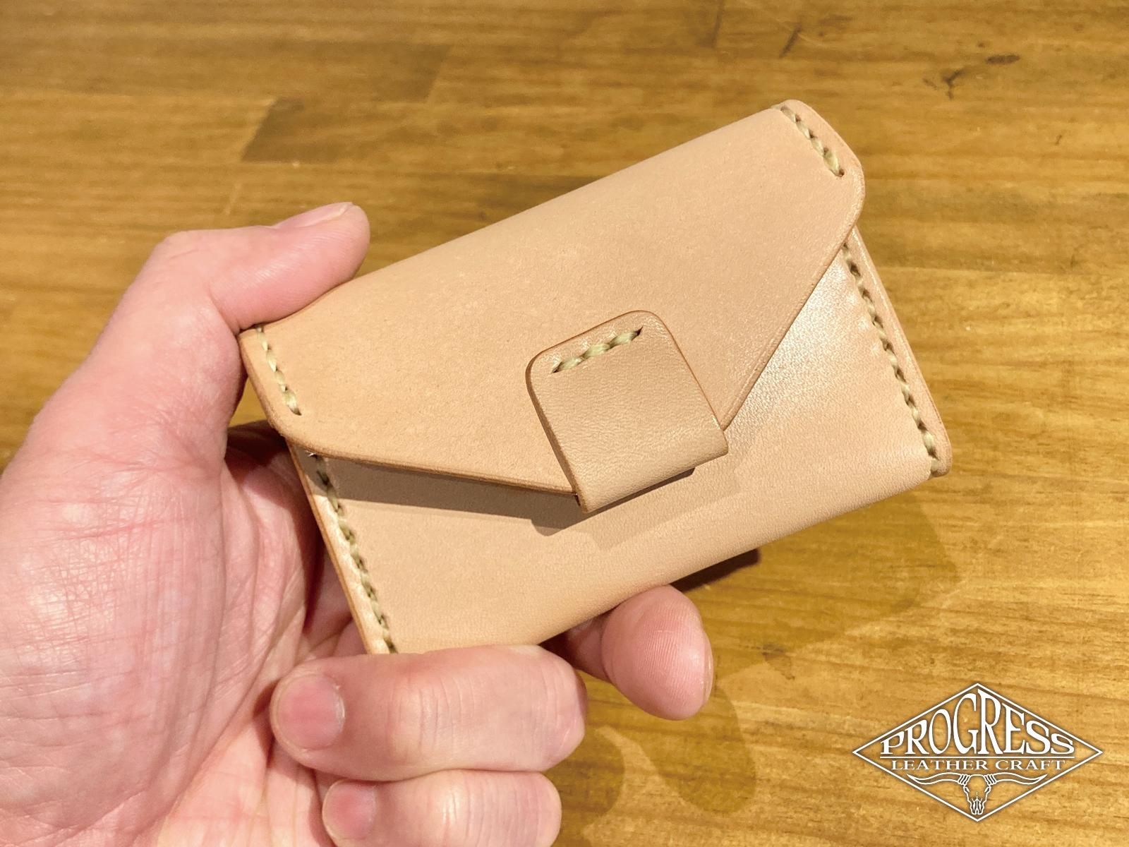 サドル本革 広口コインケース - 青森市のハンドメイド革工房