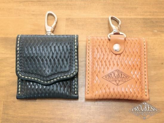 灰皿編みハンドル付き