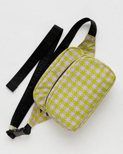  FANNY PACKPINK PISTACHIO PIXEL GINGHAM