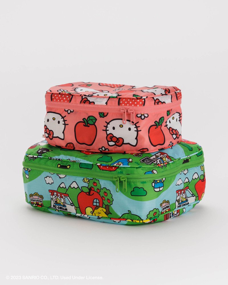 PACKING CUBE SET HELLO KITTY AND FRIENDS - BAGGU Japan