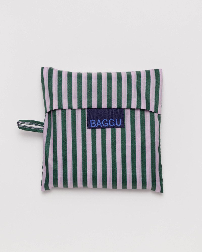 STANDARD BAGGU　ストライプ ライラックパープル×グリーン - BAGGU Japan