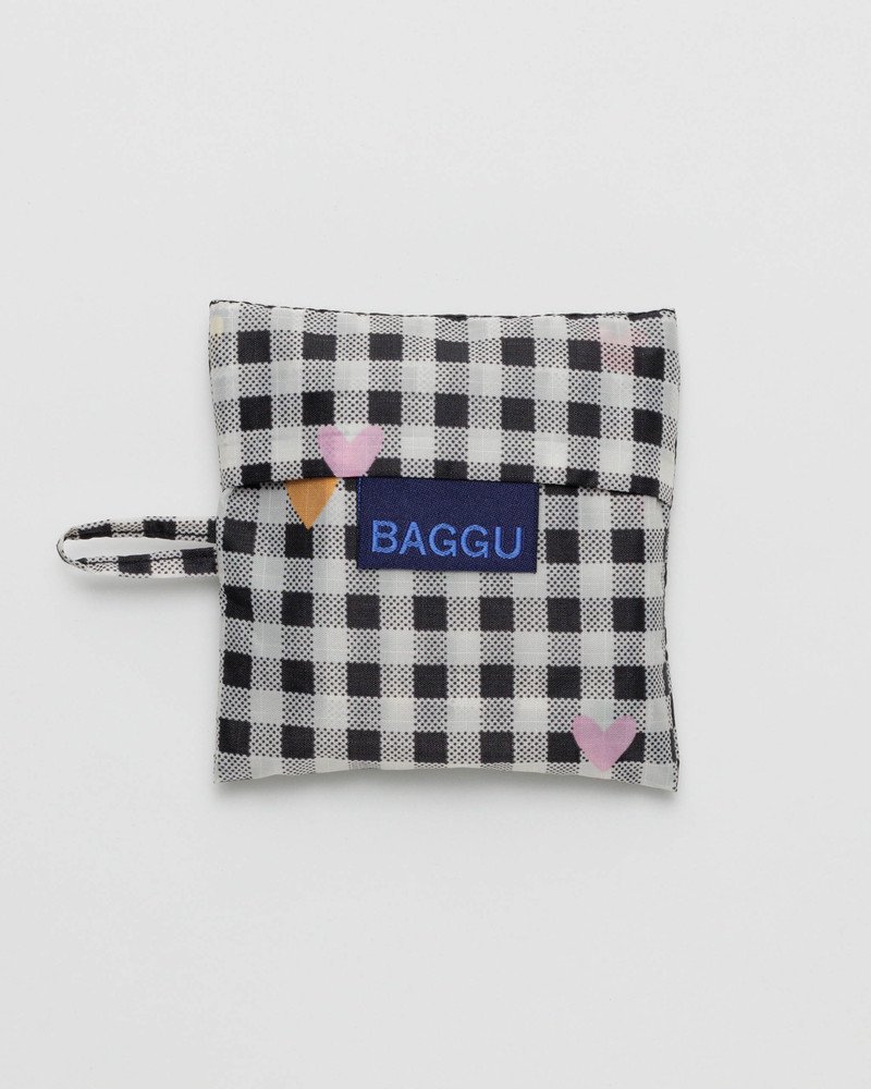 BABY BAGGU ブラックギンガム+ハート - BAGGU Japan