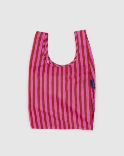 BABY BAGGU ピンク&レッドペイントストライプ
