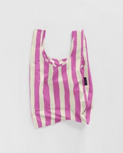 BABY BAGGU ピンクペイントストライプ