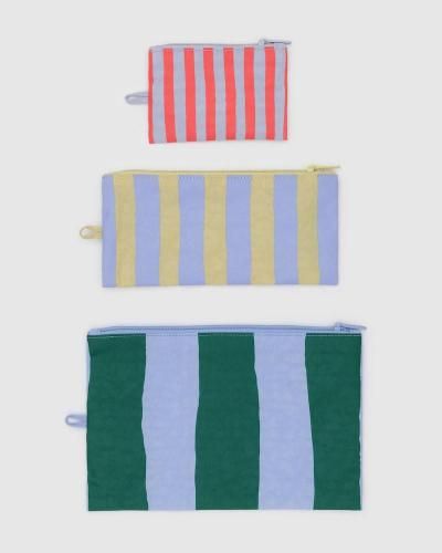 FLAT POUCH SET ペイントストライプ