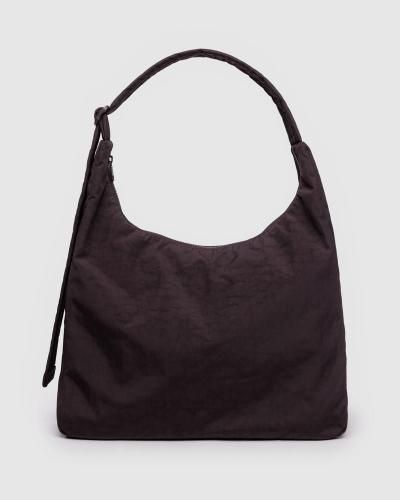 NYLON SHOULDER BAG CHOCOLATE PLUM