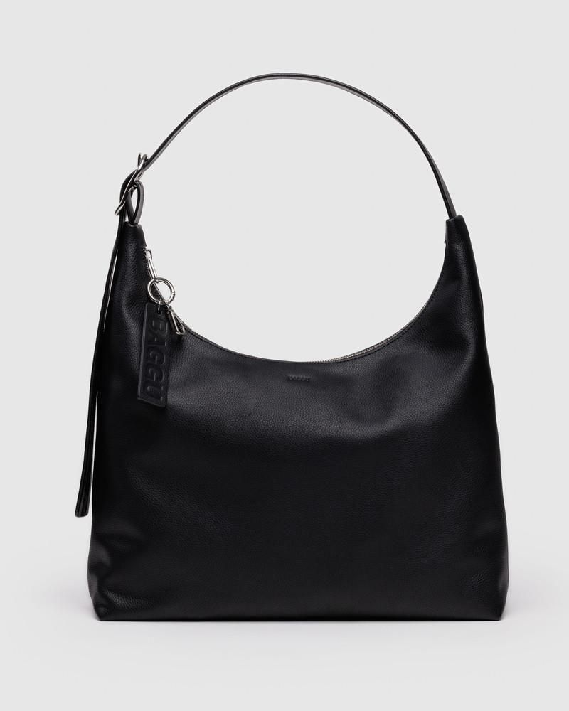 Baggu レザーバッグ RECYCLED LEATHER SHOULDER BAG ブラック - BAGGU Japan