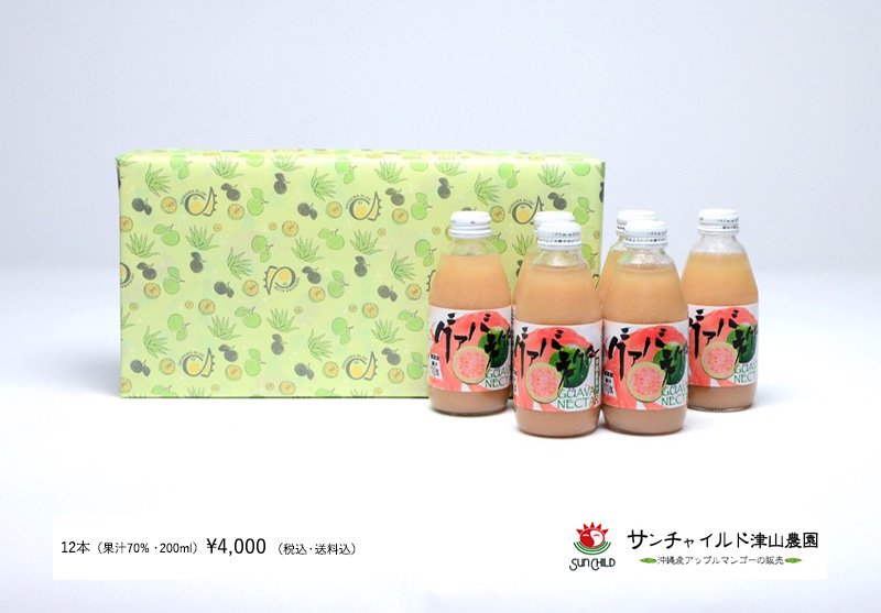 グァバネクター　果汁70%　12本セット　4000円（税込・送料込）