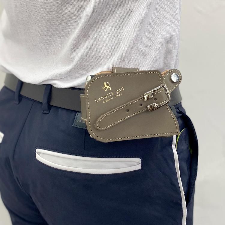 Lahella golf 計測器ホルダー L-555 本革 日本製