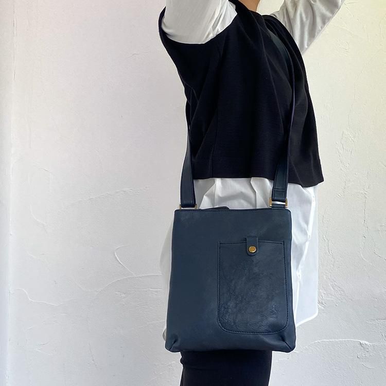 LEH ショルダーバッグ シュリンクレザー シンプルショルダー （ショルダーバッグ）｜LA