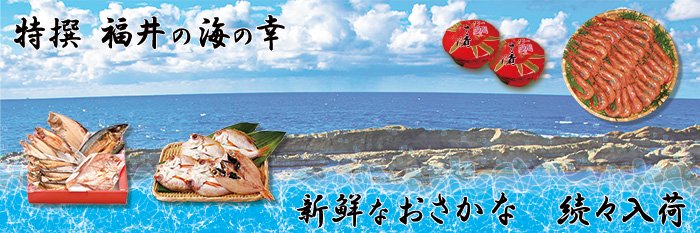 海の幸バナー広告｜越前村