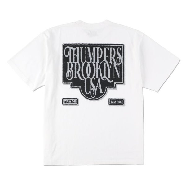THUMPERS BROOKLYN NYC USA サンパース | EMBLEM S/S TEE  - WHITE