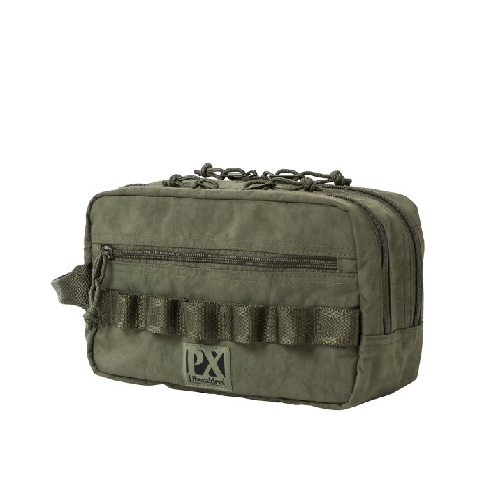 Liberaiders PX リベレイダース PX | UTILITY ZIP POUCH - OLIVE